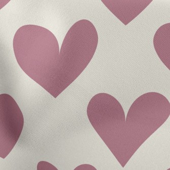 Popular Cute Big Heart Lightweight Cotton Poplin