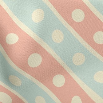Two-Color Dotted Lines Lightweight Cotton Poplin