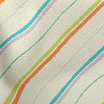 Simple And Colorful Lines Lightweight Cotton Poplin