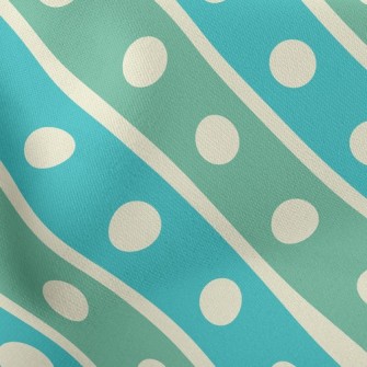 Pop Style Diagonal Stripes Lightweight Cotton Poplin