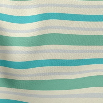 Fresh Earth Color Stripes Lightweight Cotton Poplin