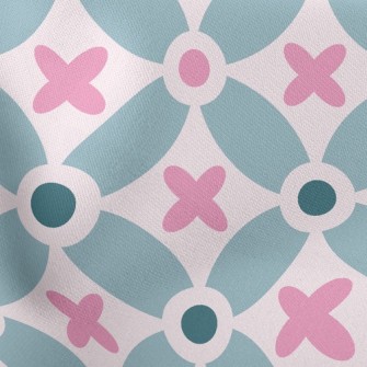 Flower Splicing Dots Lightweight Cotton Poplin