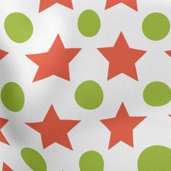 Big Star And Small Dot Lightweight Cotton Poplin