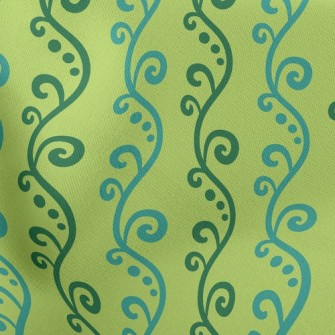 Little Curly Vine Lightweight Cotton Poplin