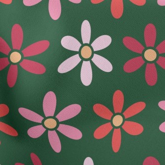 Beautiful Colorful Flowers Lightweight Cotton Poplin