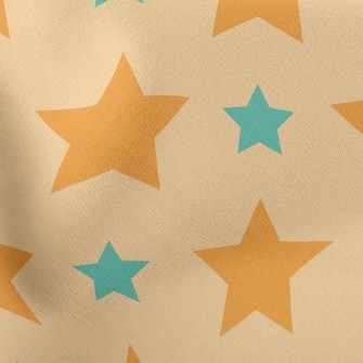 Shining Colorful Stars Lightweight Cotton Poplin