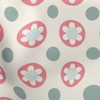 Circle Flower Dots Lightweight Cotton Poplin