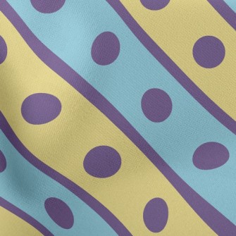 Polka Dot Lines Lightweight Cotton Poplin