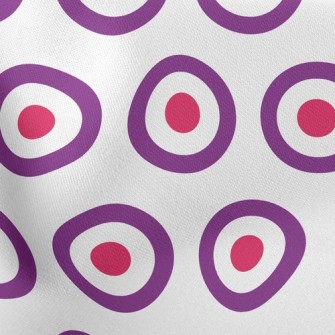 Empty Dot Circle Lightweight Cotton Poplin