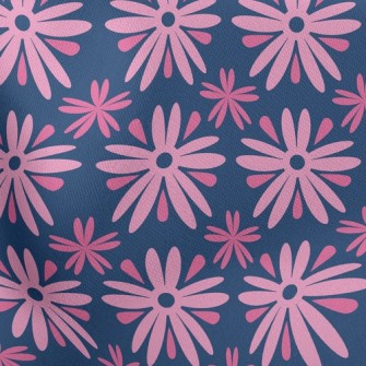 Playful Pink Flower Lightweight Cotton Poplin