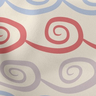 Tricolor Cirrus Clouds Lightweight Cotton Poplin