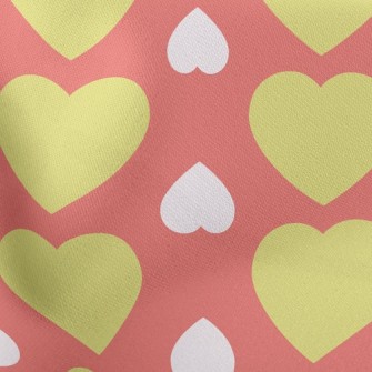 Arrange Hearts Upside Down Lightweight Cotton Poplin