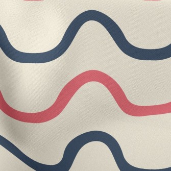 Two-Color Wave Lightweight Cotton Poplin