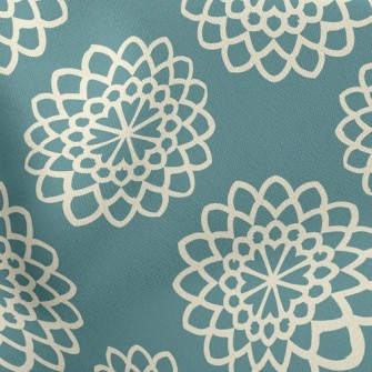 Gorgeous Coil Flowers Lightweight Cotton Poplin