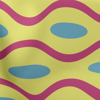 Psychedelic Waves Lightweight Cotton Poplin