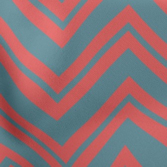 High And Low Waves Lightweight Cotton Poplin