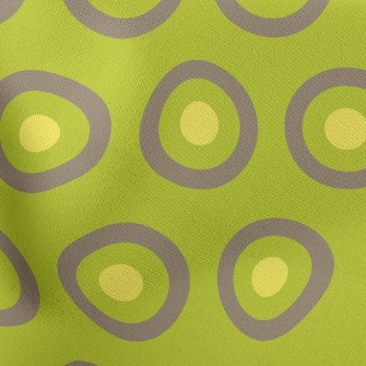 Kiwi Pulp Dots Lightweight Cotton Poplin