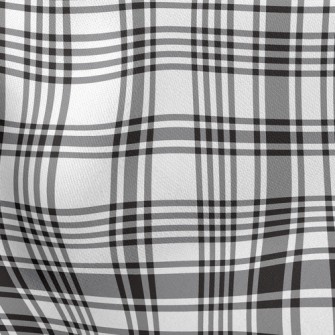 Versatile Black And White Plai Lightweight Cotton Poplin