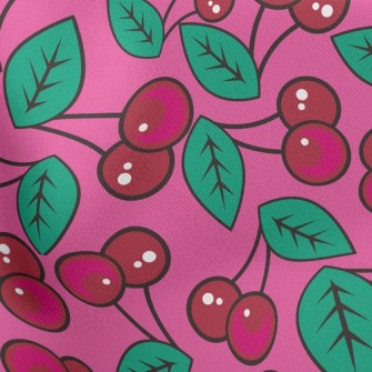 Petite Cherry Lightweight Cotton Poplin