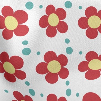 Vibrant Little Flower Lightweight Cotton Poplin