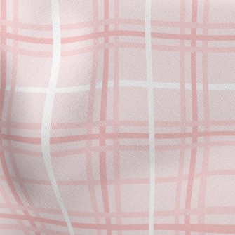 Pink Simple Lines Lightweight Cotton Poplin