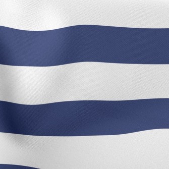 Classic Horizontal Stripes Lightweight Cotton Poplin