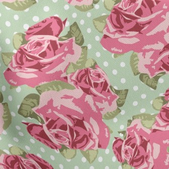 Atmospheric Rose Garden Lightweight Cotton Poplin