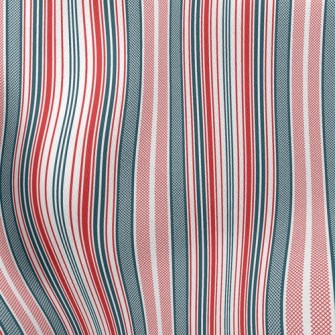 Classic Straight Stripes Lightweight Cotton Poplin