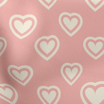 Mini Double Heart Lightweight Cotton Poplin