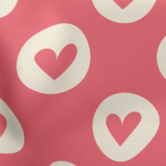 Round Heart Lightweight Cotton Poplin