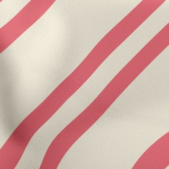 Classic Diagonal Stripes Lightweight Cotton Poplin