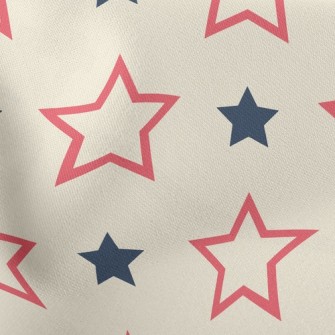 Basket Of Empty Solid Stars Lightweight Cotton Poplin
