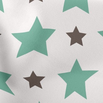 Big And Small Stars Lightweight Cotton Poplin