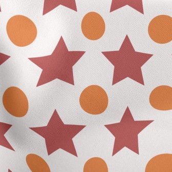 Stars Dots Lightweight Cotton Poplin