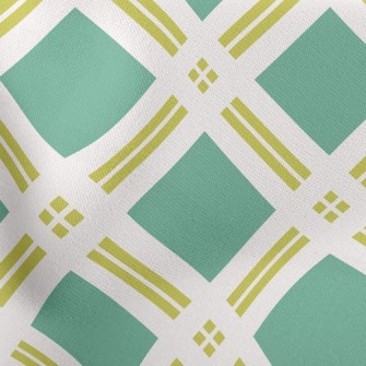 Line Cross Grid Lightweight Cotton Poplin