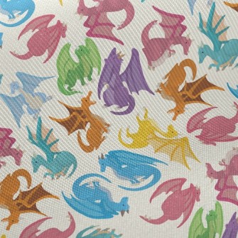 Colorful Charizard Midweight Cotton Poplin