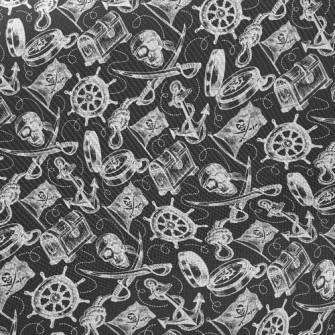 Skull Treasure Midweight Cotton Poplin