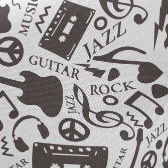 Black Music Elements Midweight Cotton Poplin