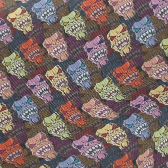 Angry Face Midweight Cotton Poplin