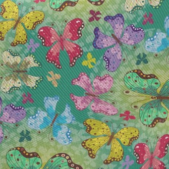 Colorful Butterflies Midweight Cotton Poplin