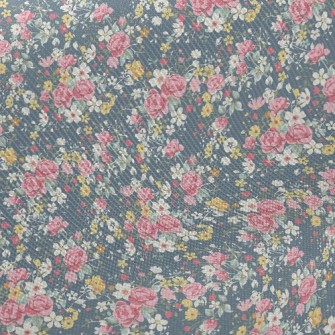 Colorful Flowers Midweight Cotton Poplin