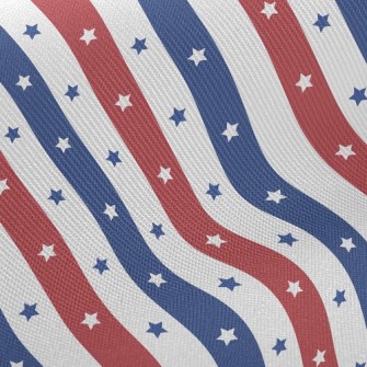 Striped Stars Midweight Cotton Poplin