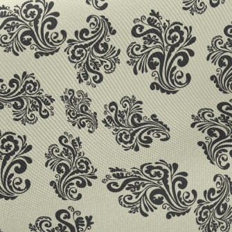 Damask Flowers Midweight Cotton Poplin
