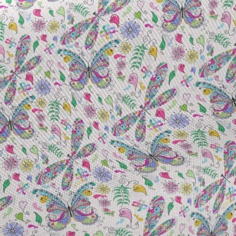 Colorful Butterfly Midweight Cotton Poplin
