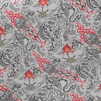 Skeleton Bull Demon King Midweight Cotton Poplin