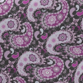 Purple Totem Midweight Cotton Poplin
