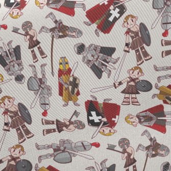 Cartoon Baby Soldier Midweight Cotton Poplin