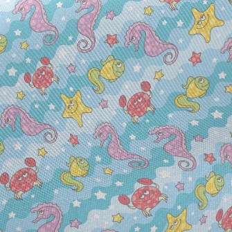 Underwater Animals Midweight Cotton Poplin