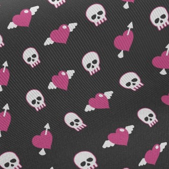Heart Skull Midweight Cotton Poplin