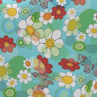 Beautiful Flowers Midweight Cotton Poplin
